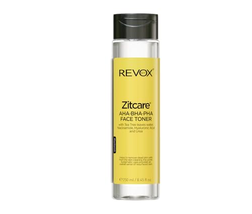 Revox B77 Zitcare Aha Bha Pha Tonico Facial Con Albero Di Te, Niacinamide, Ah E Urea 250Militri