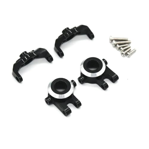 RC�X�e�A�����O�J�b�v For JJRC C8801 C8808 C8809 AX8560 For TRX4M 1/18 ���� C �p�V�[�g�X�e�A�����O�J�b�v RC �����R���J�[�A�N�Z�T���[(Black)