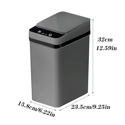 Caneca de Basura Inteligente con Sensor 12 L Dorada miniatura 2