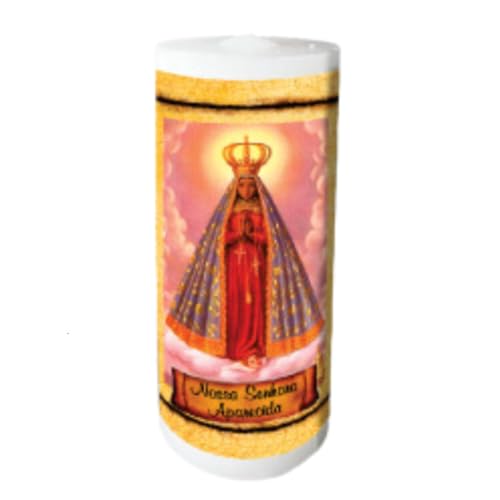 Vela De Nossa Senhora, De 3 Dias, 175g, Com Celofane Premium, Católica, Com Oração Personalizada. De