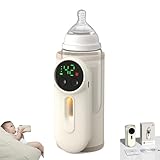 2025 Portable Baby Bottle Warmer for Travel & Camping | 6-Temp Precision Heating, USB-C Fast Charge, Auto-Hold 8H, Universal Fit with Night Light & Milk Window | Fits All Anti-Colic Bottles ≤2.8'