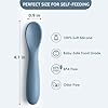 6 Pack Baby Spoons, First Stage Spoons, Shorter Length for Self Feeding, 6+ Months, Baby Training Spoons, Food Grade Silicone, Dishwasher Safe & Boil-proof #2