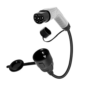 lerwliop EV-laadstation Type 2 ontlaadstekkeradapter Gemakkelijke aansluiting op laadstations/wanddozen 3,5 kW 230 V 16,0,5 m