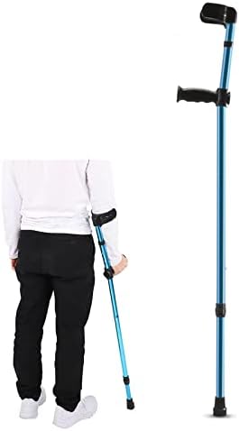 オープンカフ、青いポータブル調整可能なウォーキングスティックを備え