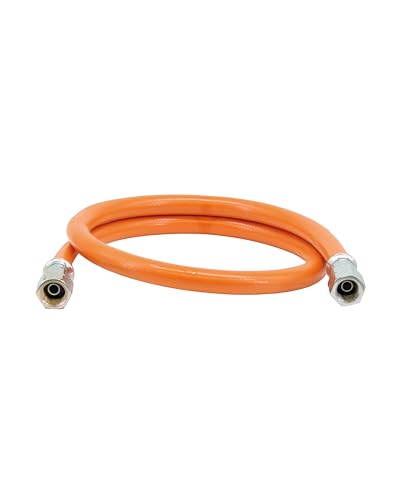 CFH Gasschlauch VS 453 – 80 cm Ersatz- und Verlängerungsschlauch für LPG/Propan/Butan, G 1/4' LH, für Gasgrills, Campingkocher und Heizgeräte, DVGW-zertifiziert