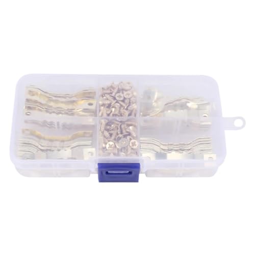Image of Picture Hangers 100 Pcs Saw Tooth Picture Frame Hangers Hanging Photo Oil Painting Mirror Hooks Hardware with Screws Sawtooth Hange