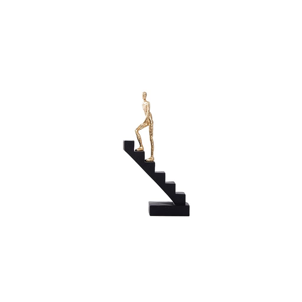 Dekoracja na biurko drabina sztuka dekoracja domu pulpit statua model abstrakcyjna sztuka dekoracja pulpitu rzeźba rzemiosło żywiczne uchwyt na biurko dekoracja biurowa (rozmiar: B)