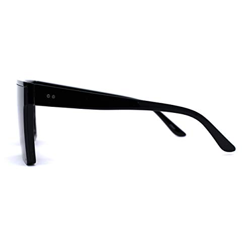 Half Rim Style Flat Top Squared Rectangular Retro Fashion Sunglasses3