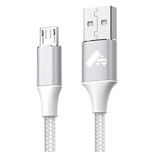 Aioneus   Cable micro USB, cable de carga rápida de 2 m, cable de carga rápida de nailon trenzado USB para Samsung Galaxy S7 Edge S6 S5 J7 J5 J6 J3 Note 5 A6 A10, Sony, LG, Kindle, Xbox, PS4, tabletas