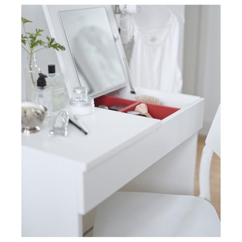 Tocador BRIMNES para dormitorios pequeños con tocador blanco moderno 5