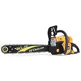 63CC Gas Powered Chainsaw,20-Inch Gas Chainsaws with Non-Slip Handle,Small Chainsaws with Fuel Tanks, for Wood Cutting, Tree Trimming, and Land Clearing Small Cordless Logging Saw Yellow