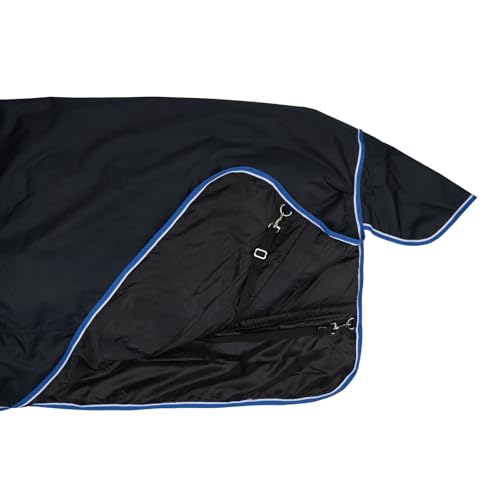Couverture d'extérieur Glasgow Horze 350g bleu taille 145 pour hiver - 6