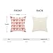 Yxuiyal Valentine's Day Pillow Covers 18x18 Set of 2 Pink Love Heart Throw Pillow Covers Valentine's Wedding Mother's Day Anniversary Decor Gift Farmhouse Cushion Cover for Home Sofa Indoor,Outdoor