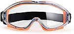 PACIFIC PPE Anti-Fog Safety Glasses Over Glasses,Wide-Vision Safety Goggles | Eyewear with Anti-Scratch Wraparound Lenses, Adjustable Strap, Ideal for Chemistry Lab, Woodworking, Industry,Safety Glasses