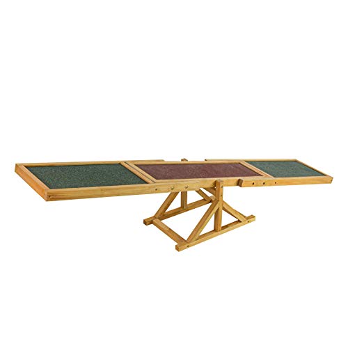 DEMA Hundewippe Hundetraining Wippe Hund 180 cm lang bis max. 50 kg Holz massiv