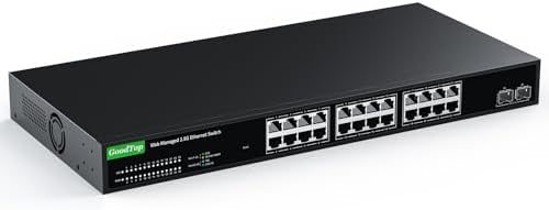 24 Port 2.5Gb Web Managed Switch,24 x 2.5G Port,2 x 10G SFP+,160G...