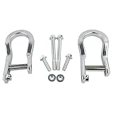 Hex Autoparts 2pc Tow Hooks Chrome Compatible with GMC Sierra 1500 Chevy Silverado 2007-2019 84072462