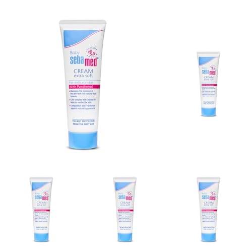Image of Sebamed Baby Cream Extra Soft|pH 5.5|Ideal for Dry Skin|50 ml (Pack of 5)