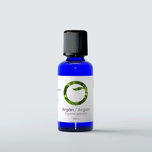 Oleantis Aceite Vegetal de Argán Ecológico, Certificado CAAE, 50ml, Aceite Puro Bio Natural. Excelente para Bienestar y cuidado personal. Antioxidante, Regenerador, Nutritivo, Fortalecedor capilar.