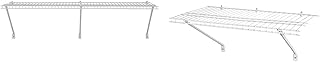 ClosetMaid Heavy-Duty Wire Shelf Kit (1074) and Wire Shelf Kit, White Vi...