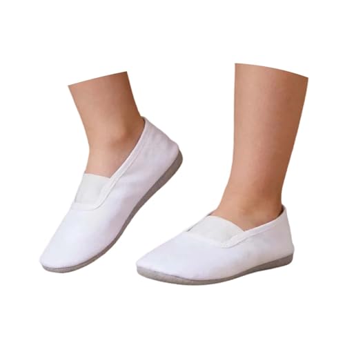 Zapatos de ballet y gimnasia transpirables con suela flexible para niños pequeños