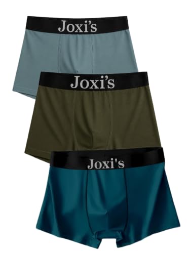Image of Joxi's Men's Comfortable Cotton Blend Trunks Pack of 3 | Soft Stretch Material | Breathable Everyday Wear