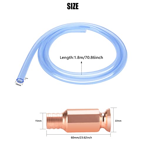 Sukudon Pumpschlauch für Gas/Benzin/Diesel/Kraftstoff/Wasser Transfer Pumpe Handpumpe Siphonpumpe Wasserpumpe Aquarium Pumpe Transfer Shaker Siphon Selbstansaugenden Schlauch Automatisches Pumpen Rohr