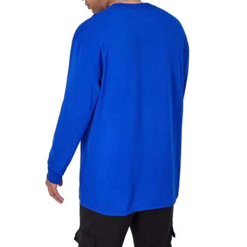 Image of Champion Men's Classic Long Sleeve T-Shirt, Standard Fit, Script & C Logo, Available in Regular and Big & Tall
