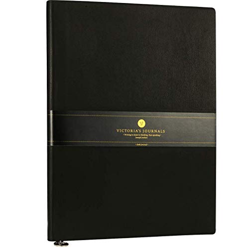 Victoria's Journals Klasyczny notatnik w linie Smyth (czarny)