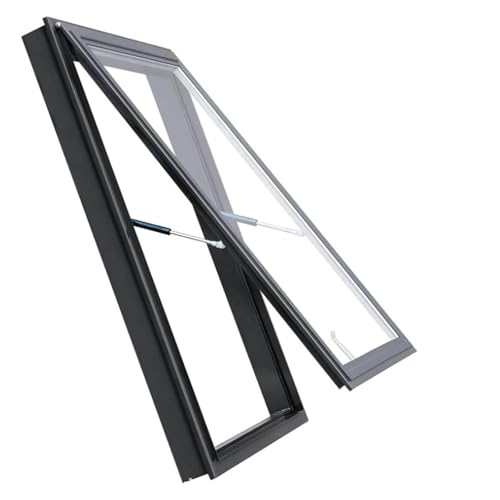 Ventana de techo con barra hidráulica de apertura suave para ventilación de áticos 2