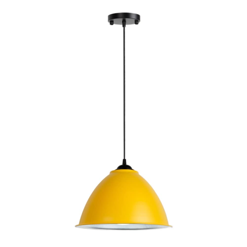 Abat-jour en forme de dôme pour lampe suspendue vintage au design industriel