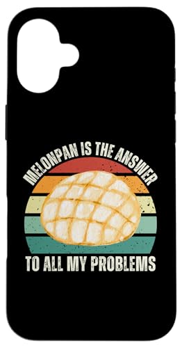 ヴィンテージメロンパンは食品好きの私の問題すべてに対する答えです スマホケース iPhone 16 Plus 用