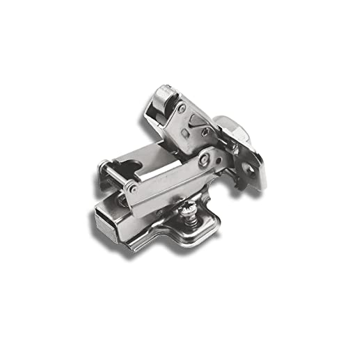 Kit 2 Hinges No Cushioned Plus Adjustable Base and Screws, Hinge for Wardrobe Doors Kitchen, Bedside Tables and Drawers - Image 3