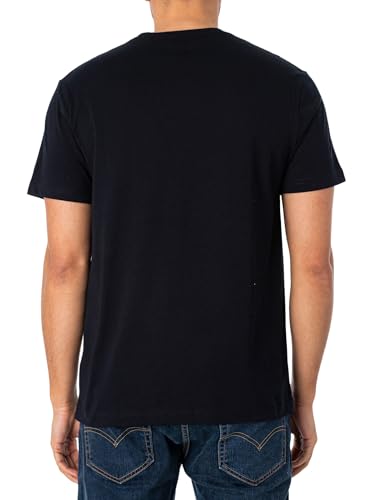 Gant Herren Reg Shield T-Shirt T Shirt, Schwarz, L EU – Ansicht 3