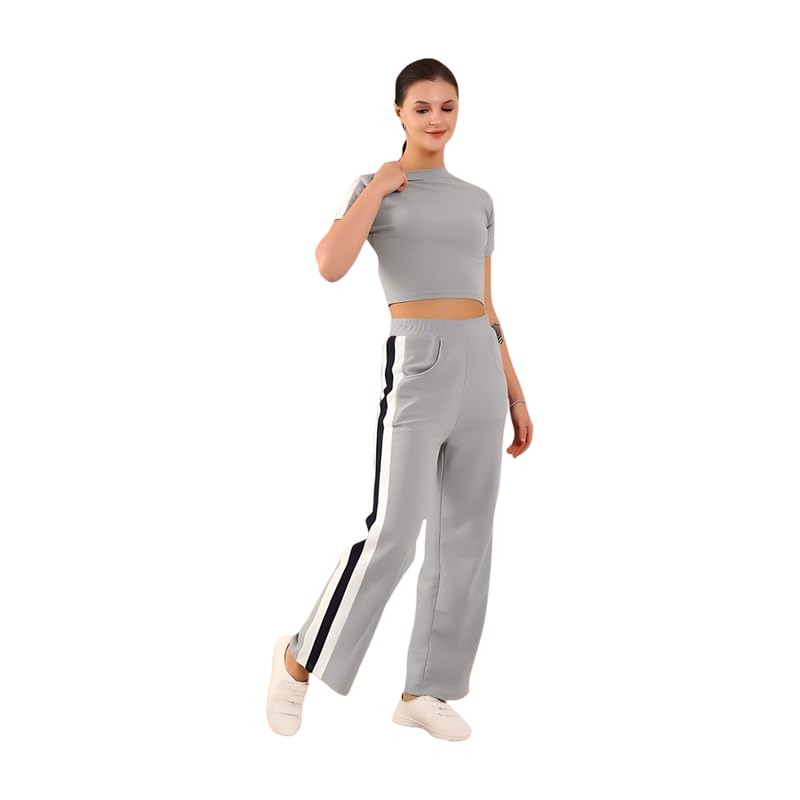 Women Stretchable Activewear Tracksuit Set | Comfortable Yoga Wear Suit | Sportswear for Gym, Jogging, Running, Workout, Casual Wear, Travel & Everyday-image-45