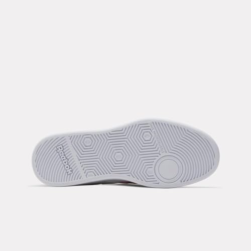 Reebok Women's Court Advance Clip Sneaker, White/Brickred/Black, 8