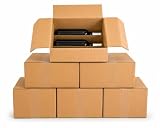 Caja para Botellas de Vino, Pack 10 Cajas Horizontales para 6 Botellas