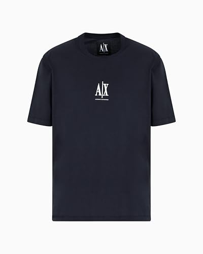 T-shirt brodé Armani Exchange Icon Project confectionné en coton haut de gamme