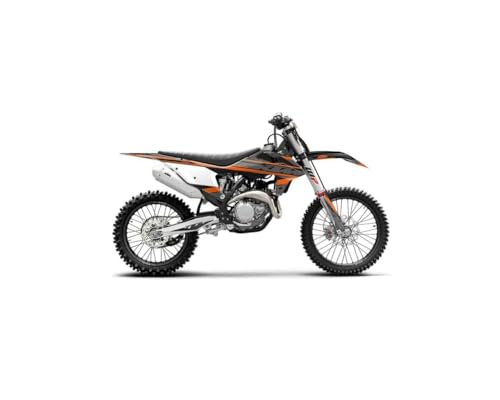 Kit déco moto cross KTM 250 SX Breakout noir et orange personnalisé