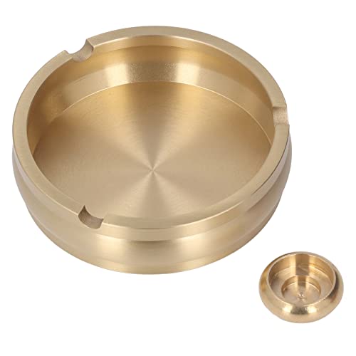 RIZGHWOY Cendrier en Laiton, Cendrier à Cigares Décoratif de Table fabriqué à la Main, Design Moderne pour une Utilisation en Extérieur au Bureau à Domicile