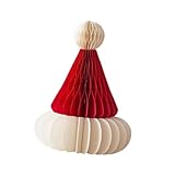 SM SunniMix Christmas Santa Hat Hanging Decoration Novelty Funny Tabletop Christmas Tree Ornament for Home Party Celebration