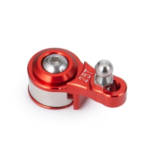 RC��������̕��i For TRX6 For TRX4 For Bronco For Tamiya For TT01 1/10 25T �A���~���������\�ȃT�[�{�A�[�� RC �N���[���[�Ԃ̌����p(Red)