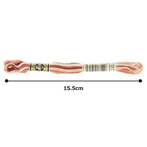 Image of DMC 6-Strand Embroidery Cotton Floss, Variegated Brown