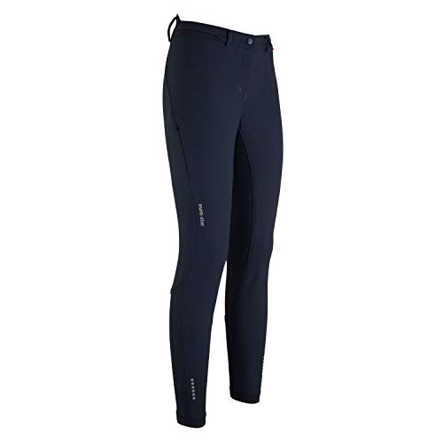 Pantalon d'équitation femme Euro-star Snow Queen bleu marine taille 40