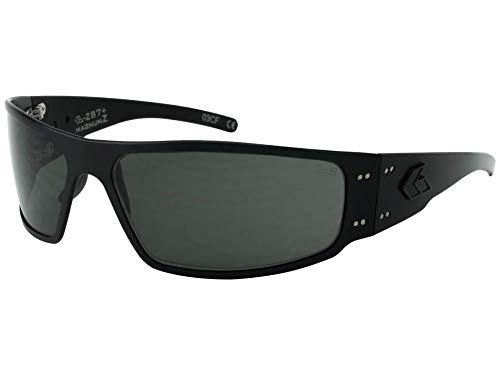 Gatorz Magnum Z Aluminum Frame, ANSI Z87 Safety Sunglasses-Blackout/Smoked Lens