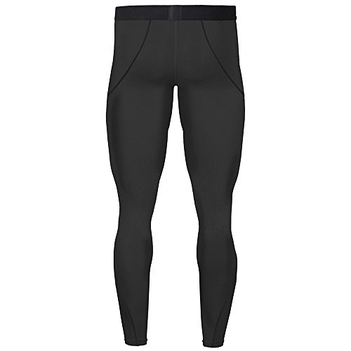 1Bests Conjunto de corrida masculino esportivo camisa de compressão + calça justa para a pele, manga