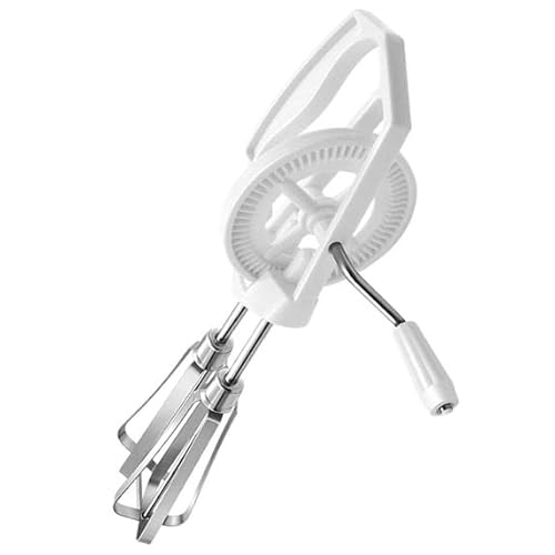 ONE BEST DEAL 1 x Rotary Hand Whisk Manual Whisk Egg Beater with Ergonomic Handle for Comfortable Use | Perfect for for Whisking, Beating & Stirring | Hand Crank Whisk