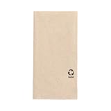 Caractéristiques du produit Matériau : papier recyclé - durable et respectueux des ressources Couleur : naturel - Design discret et naturel pour toutes les occasions Couches : 2 couches - doux, absorbant et résistant Dimensions : 33 x 33 cm - Taille standard polyvalente pour la table Pliage : pliage en 1/8 - Plié de manière compacte pour une présentation élégante Serviettes en papier recyclé - la solution écologique et pratique Avec ces serviettes à 2 plis En papier recyclé, Durable