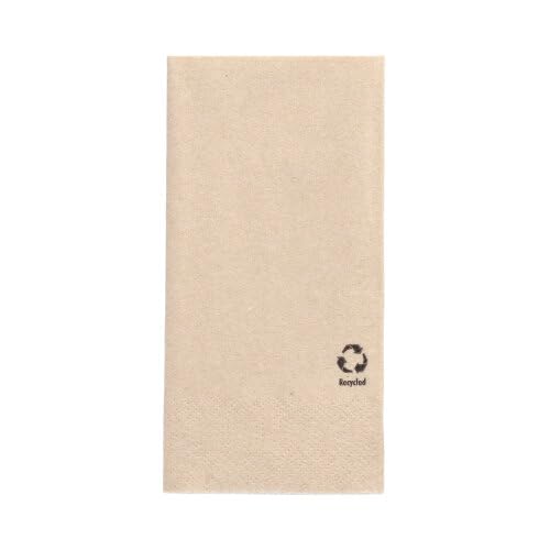 2000 servilletas, 2 capas, pliegue 1/8, 33 cm x 33 cm, de papel reciclado