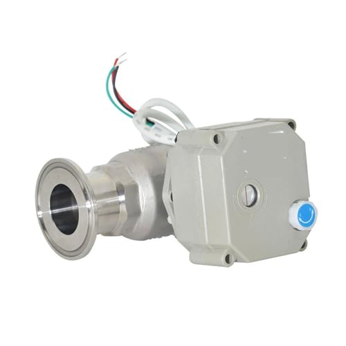 Robinet à bille électrique inox DN10 contre les blocages de calcaire avec commande manuelle
